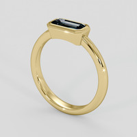 0.89 Ct. Bi Color Sapphire Ring, 10K Yellow Gold 2