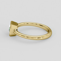 1.01 Ct. Bluish Green Sapphire Ring, 10K Yellow Gold 4