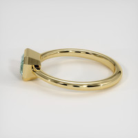 1.15 Ct. Green Sapphire Ring, 10K Yellow Gold 4