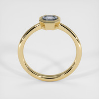 0.68 Ct. Greyish Blue Sapphire Ring, 10K Yellow Gold 3