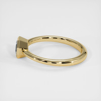 0.68 Ct. Greyish Blue Sapphire Ring, 10K Yellow Gold 4