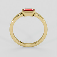 0.67 Ct. Ruby Ring, 14K Yellow Gold 3