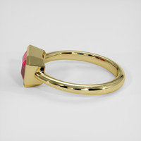 2.04 Ct. Pinkish Red Ruby Ring, 14K Yellow Gold 4