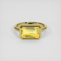 4.55 Ct. Yellow Sapphire Ring, 14K Yellow Gold 1
