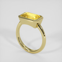 4.55 Ct. Yellow Sapphire Ring, 14K Yellow Gold 2