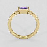 0.80 Ct. Purple Sapphire Ring, 14K Yellow Gold 3