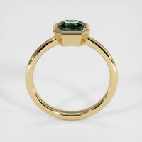 2.02 Ct. Bluish Green Sapphire Ring, 14K Yellow Gold 3