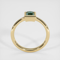0.67 Ct. Bluish Green Sapphire Ring, 14K Yellow Gold 3