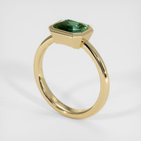 2.51 Ct. Green Sapphire Ring, 14K Yellow Gold 2