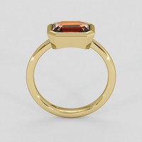 2.55 Ct. Orangish Brown Sapphire Ring, 14K Yellow Gold 3