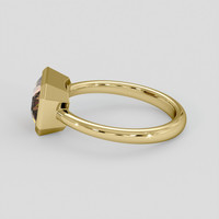2.55 Ct. Orangish Brown Sapphire Ring, 14K Yellow Gold 4