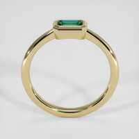 0.35 Ct. Bluish Green Sapphire Ring, 14K Yellow Gold 3