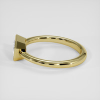 0.78 Ct. White Sapphire Ring, 14K Yellow Gold 4