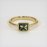 0.97 Ct. Sapphire Ring, 14K Yellow Gold 1