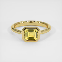 2.05 Ct. Yellow Sapphire Ring, 14K Yellow Gold 1