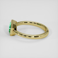 1.14 Ct. Emerald Ring, 18K Yellow Gold 4