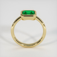 1.12 Ct. Emerald Ring, 18K Yellow Gold 3