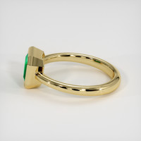 1.12 Ct. Emerald Ring, 18K Yellow Gold 4