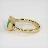 1.59 Ct. Emerald Ring, 18K Yellow Gold 4