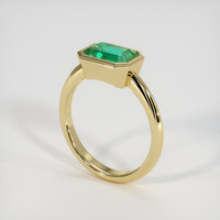 1.75 Ct. Emerald Ring, 18K Yellow Gold 2