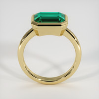 3.32 Ct. Emerald Ring, 18K Yellow Gold 3