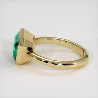 3.32 Ct. Emerald Ring, 18K Yellow Gold 4