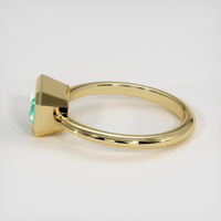 1.10 Ct. Emerald Ring, 18K Yellow Gold 4