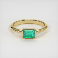 1.98 Ct. Emerald Ring, 18K Yellow Gold 1