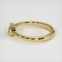 0.41 Ct. Emerald Ring, 18K Yellow Gold 4