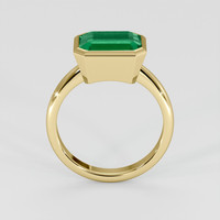 3.75 Ct. Emerald Ring, 18K Yellow Gold 3