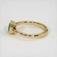 0.95 Ct. Emerald Ring, 18K Yellow Gold 4