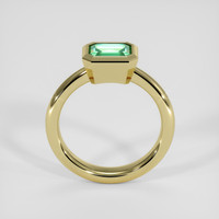 0.84 Ct. Emerald Ring, 18K Yellow Gold 3