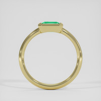 0.87 Ct. Emerald Ring, 18K Yellow Gold 3