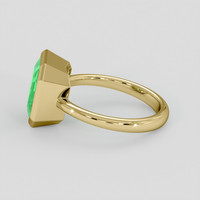 3.70 Ct. Emerald Ring, 18K Yellow Gold 4
