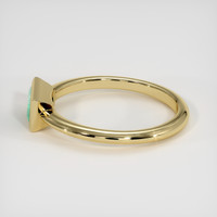 0.51 Ct. Emerald Ring, 18K Yellow Gold 4