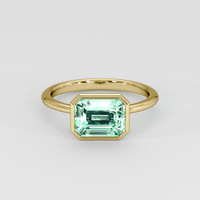 2.56 Ct. Emerald Ring, 18K Yellow Gold 1