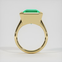 5.21 Ct. Emerald Ring, 18K Yellow Gold 3