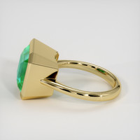 5.21 Ct. Emerald Ring, 18K Yellow Gold 4