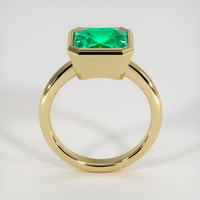 3.05 Ct. Emerald Ring, 18K Yellow Gold 3