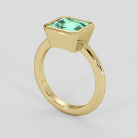 1.62 Ct. Emerald Ring, 18K Yellow Gold 2