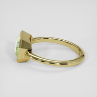 3.51 Ct. Green Grossular Garnet Ring, 18K Yellow Gold 4