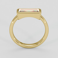 1.12 Ct. Watermelon Tourmaline Ring, 18K Yellow Gold 3
