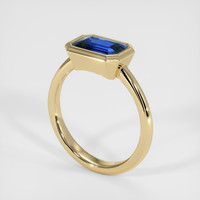 2.07 Ct. Sapphire Ring, 18K Yellow Gold 2