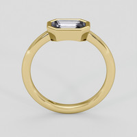 0.96 Ct. White Sapphire Ring, 18K Yellow Gold 3