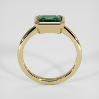 1.58 Ct. Bluish Green Sapphire Ring, 18K Yellow Gold 3