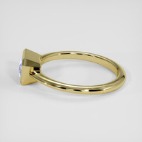 1.16 Ct. Violet Sapphire Ring, 18K Yellow Gold 4