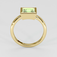 2.18 Ct. Green Sapphire Ring, 18K Yellow Gold 3