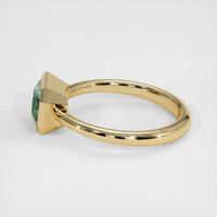 2.51 Ct. Green Sapphire Ring, 18K Yellow Gold 4