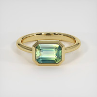 2.05 Ct. Bi Color Sapphire Ring, 18K Yellow Gold 1