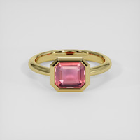 1.53 Ct. Padparadscha Sapphire Ring, 18K Yellow Gold 1